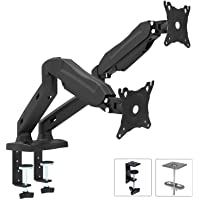 Maclean MC-861 Soporte de Escritorio para 2 monitores 13-27″ 2x8kg (16kg) Negro